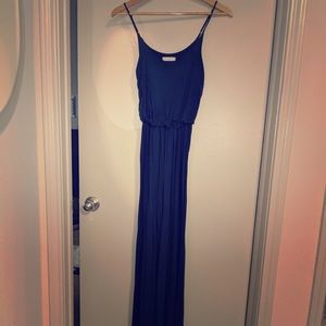 Knit maxi dress navy XS